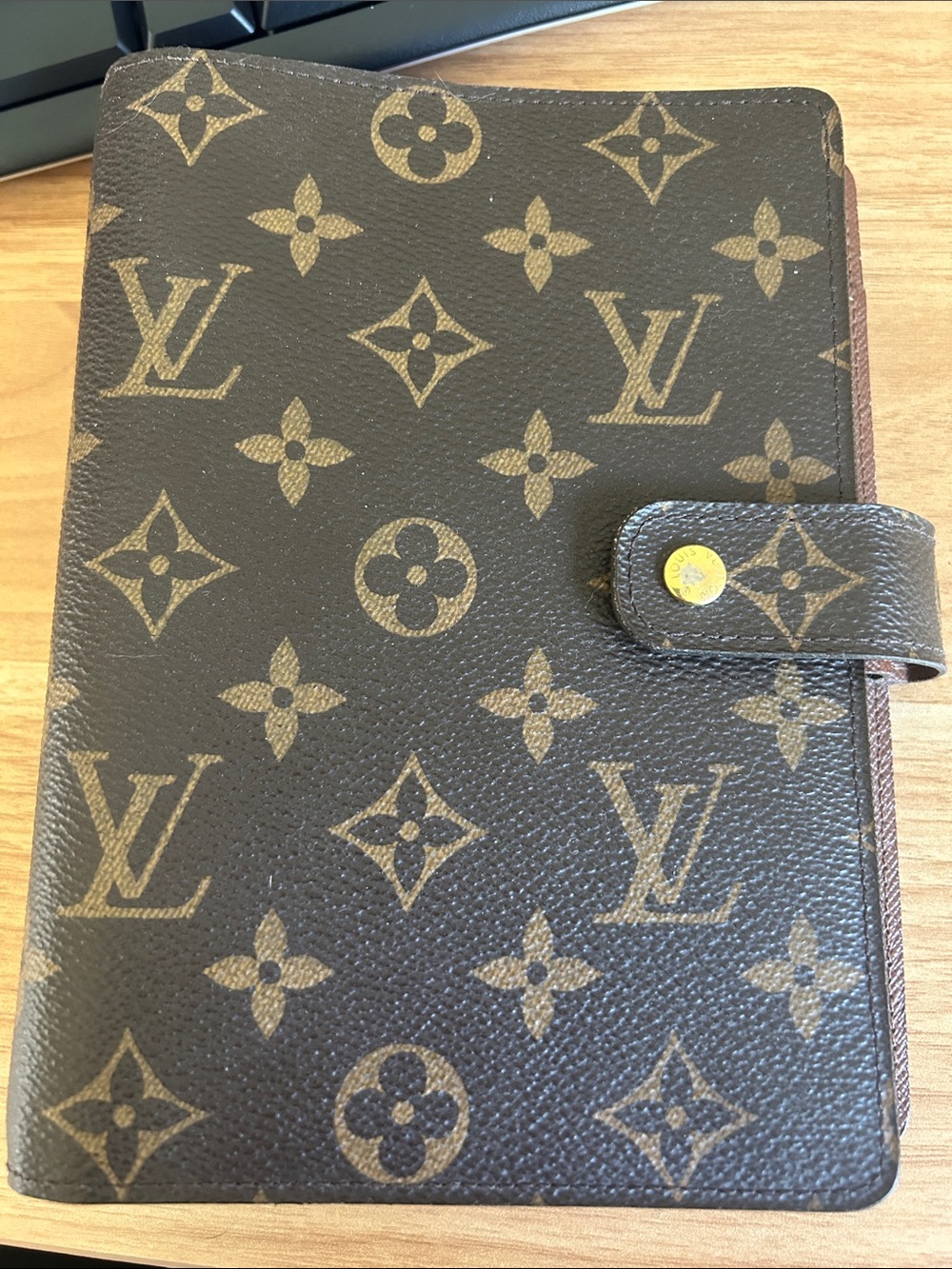 Louis Vuitton Brown Monogram Agenda Medium